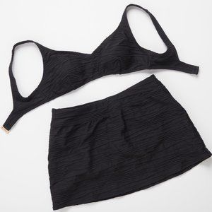 Lands End Black 2 piece bating suit